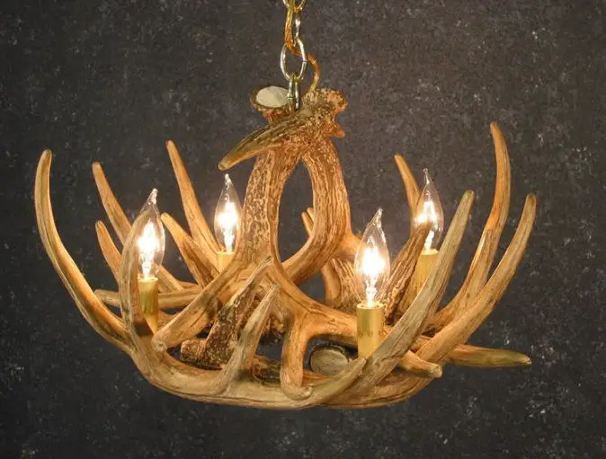 deer antler chandelier
